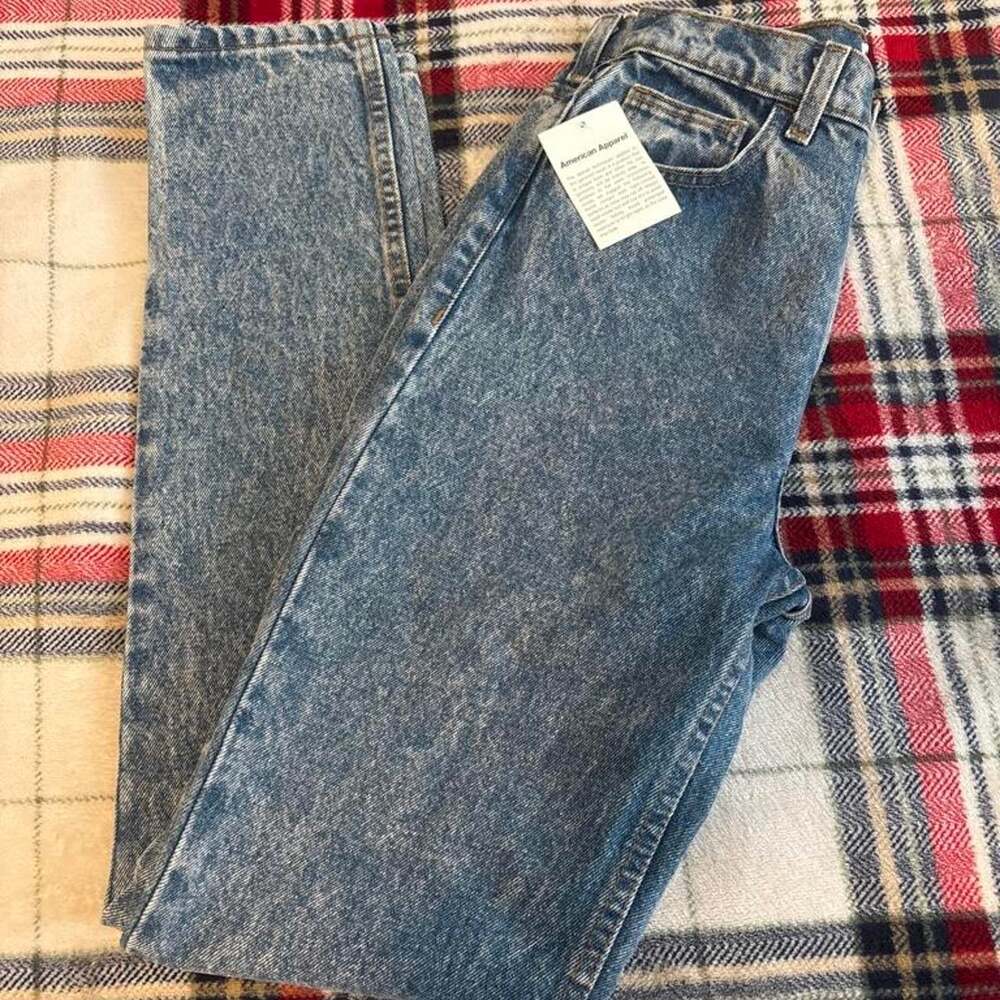 American Apparel Women's Blue and Navy Jeans